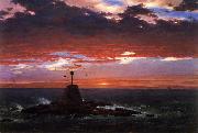 Frederic Edwin Church Beacon, off Mount Desert Island oil painting on canvas